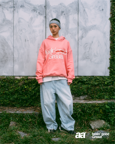 A.A Feelin’ Greaat Hoodie - Coral Pink