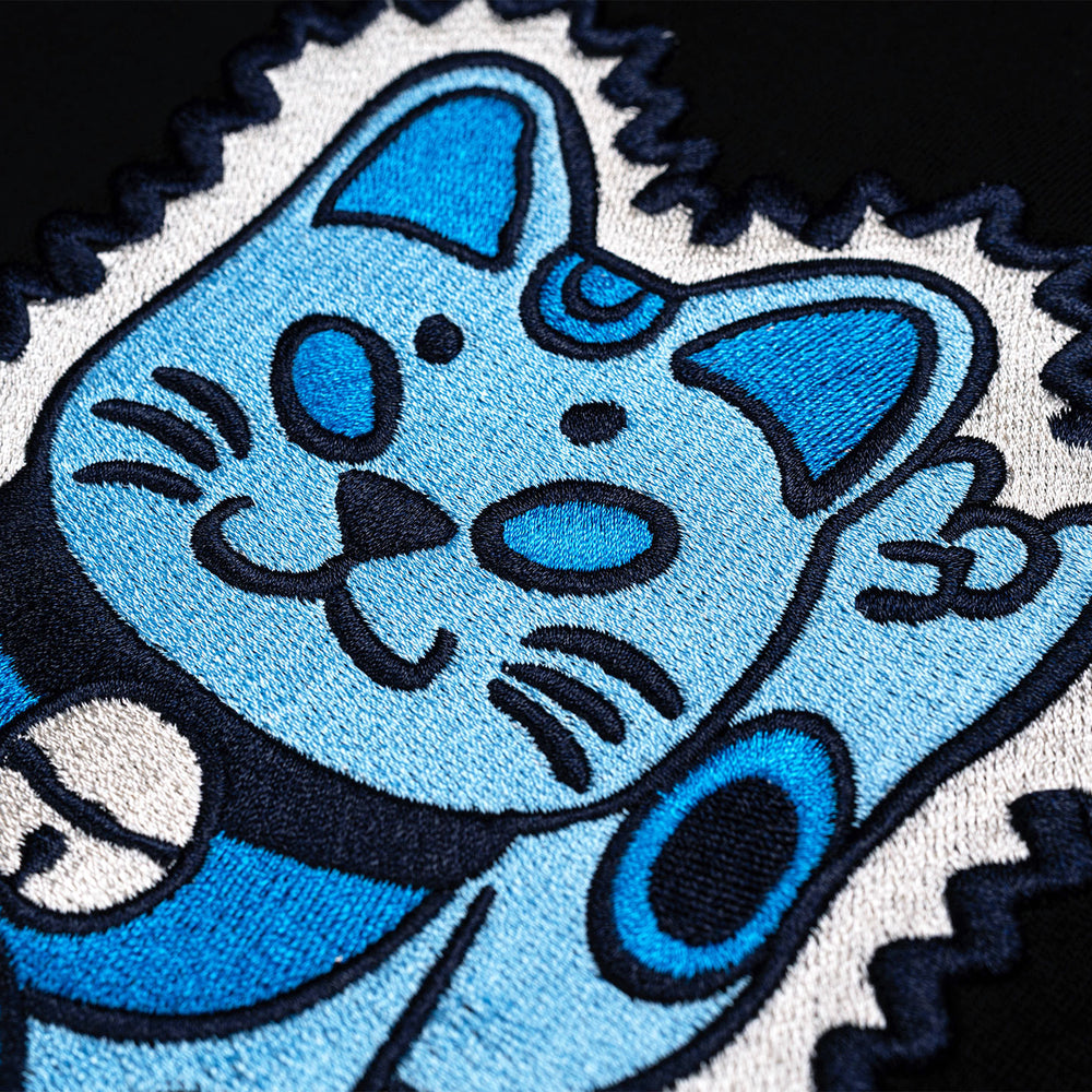 Lucky Neko Tee - Black