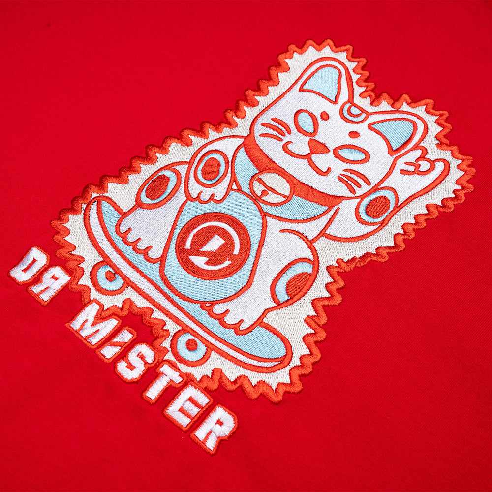 Lucky Neko Tee - Red