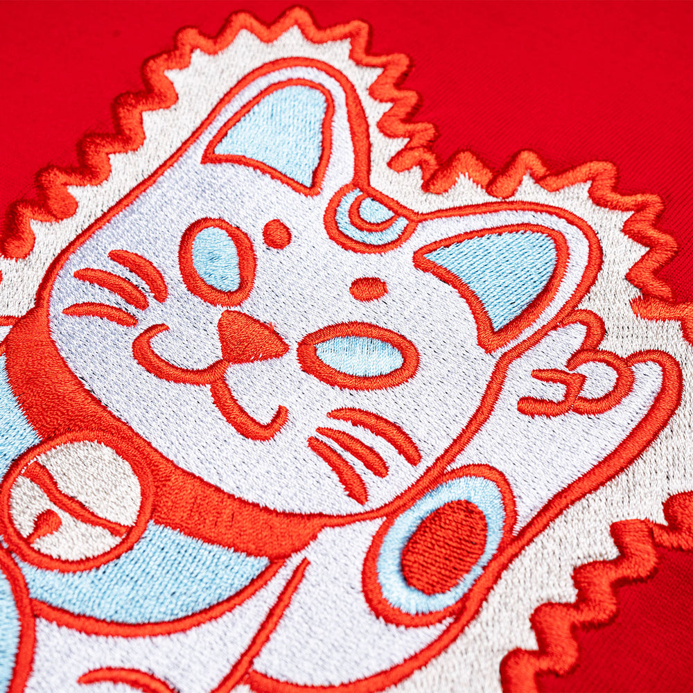 Lucky Neko Tee - Red