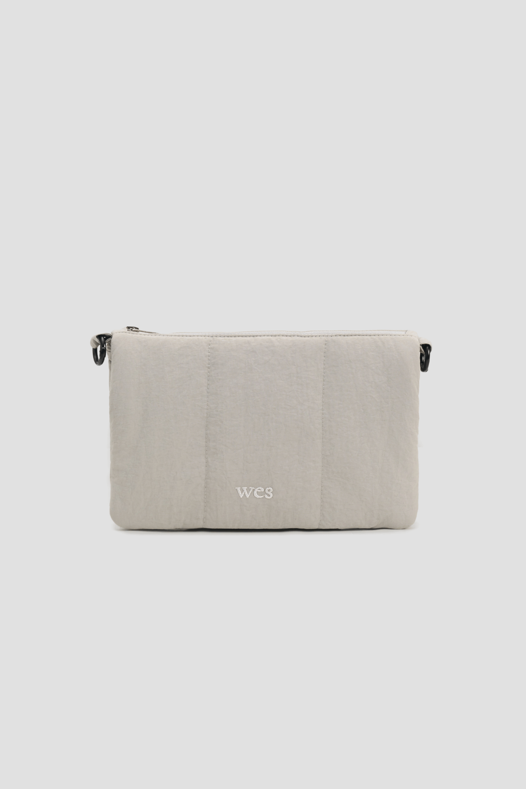 Small Nylon Cushion Pouch (Light Grey)