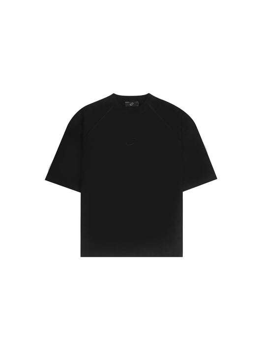 LOGO RAGLAN S/S T-SHIRT (BLACK EMBROID)