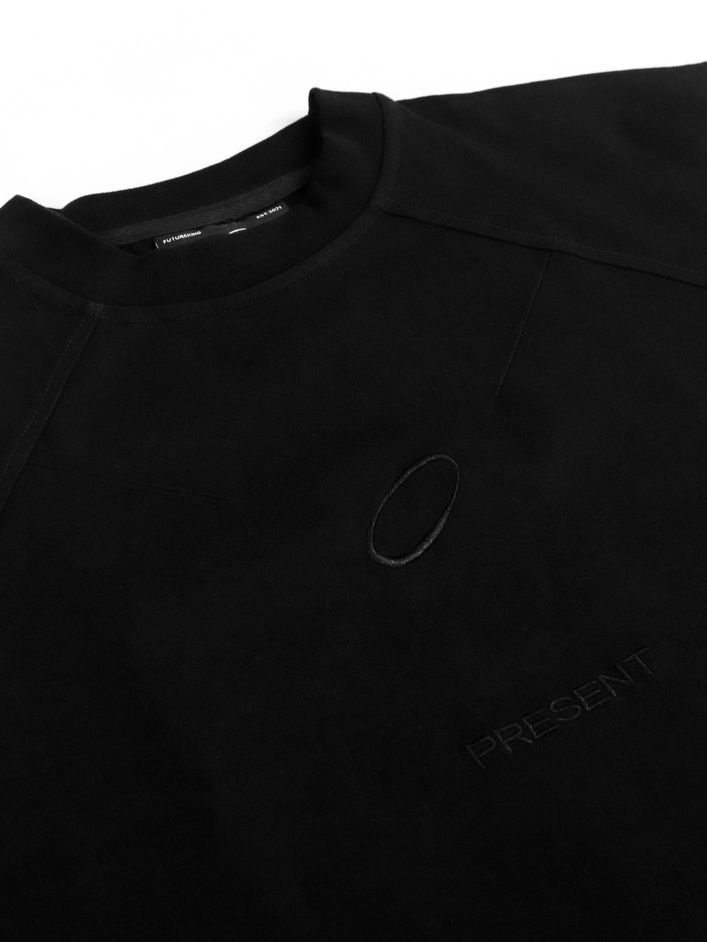 LOGO RAGLAN S/S T-SHIRT (BLACK EMBROID)