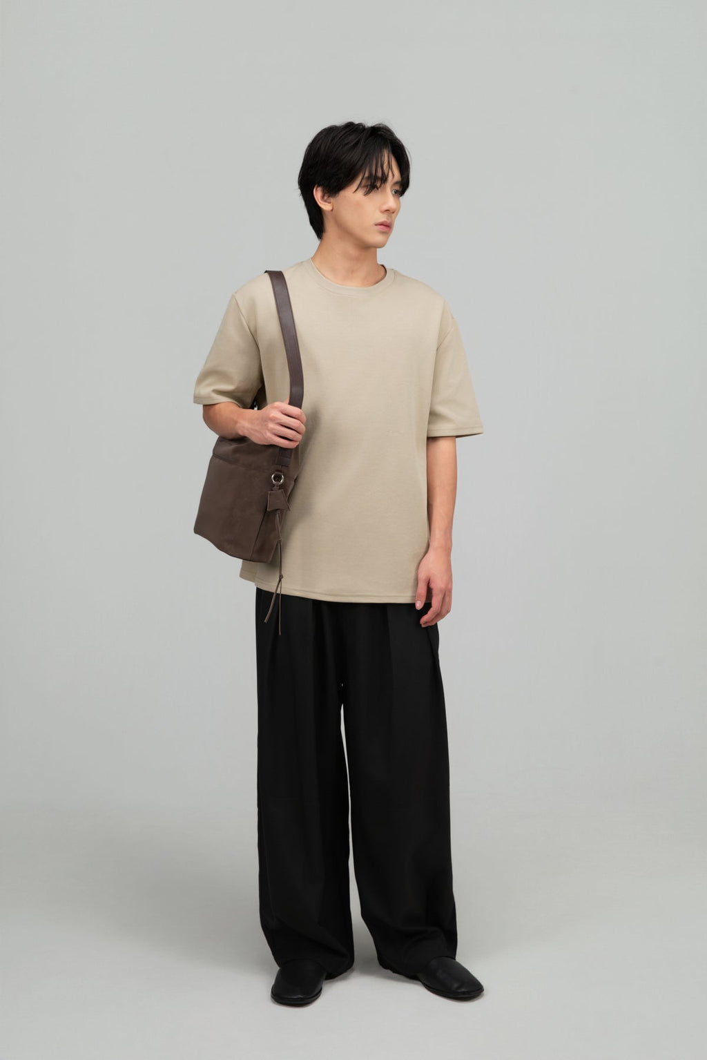 Small Soft Snow Leather Bag (Espresso)