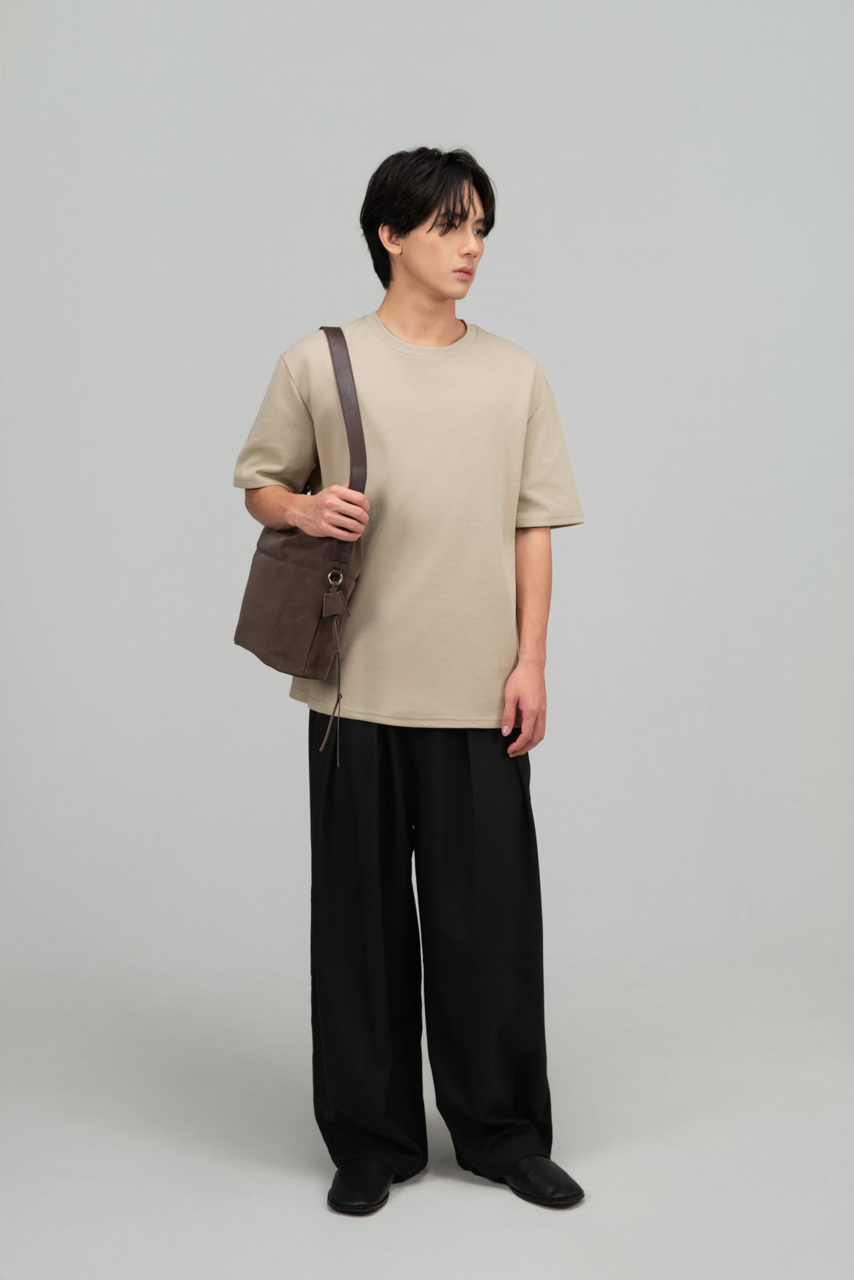 Small Soft Snow Leather Bag (Espresso)