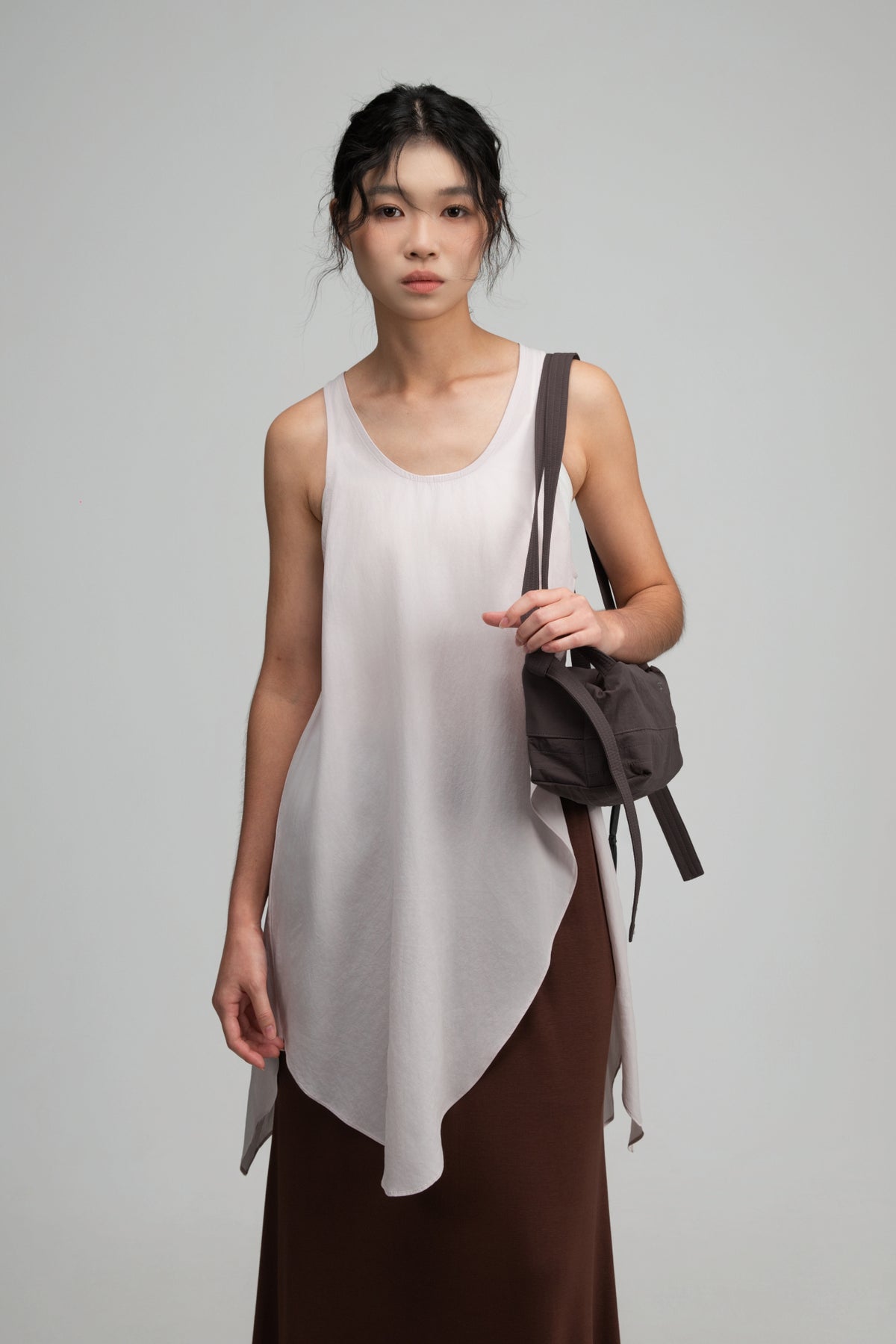 Small Loaf Nylon Bag (Dark Grey)