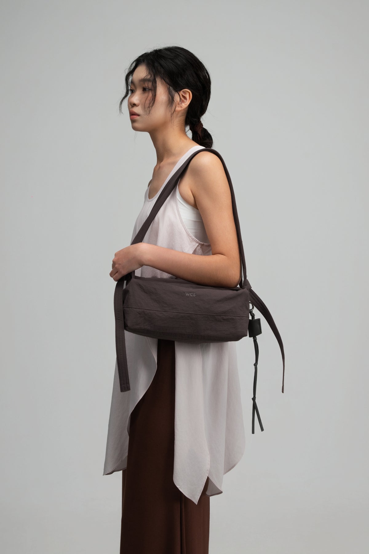 Small Loaf Nylon Bag (Dark Grey)
