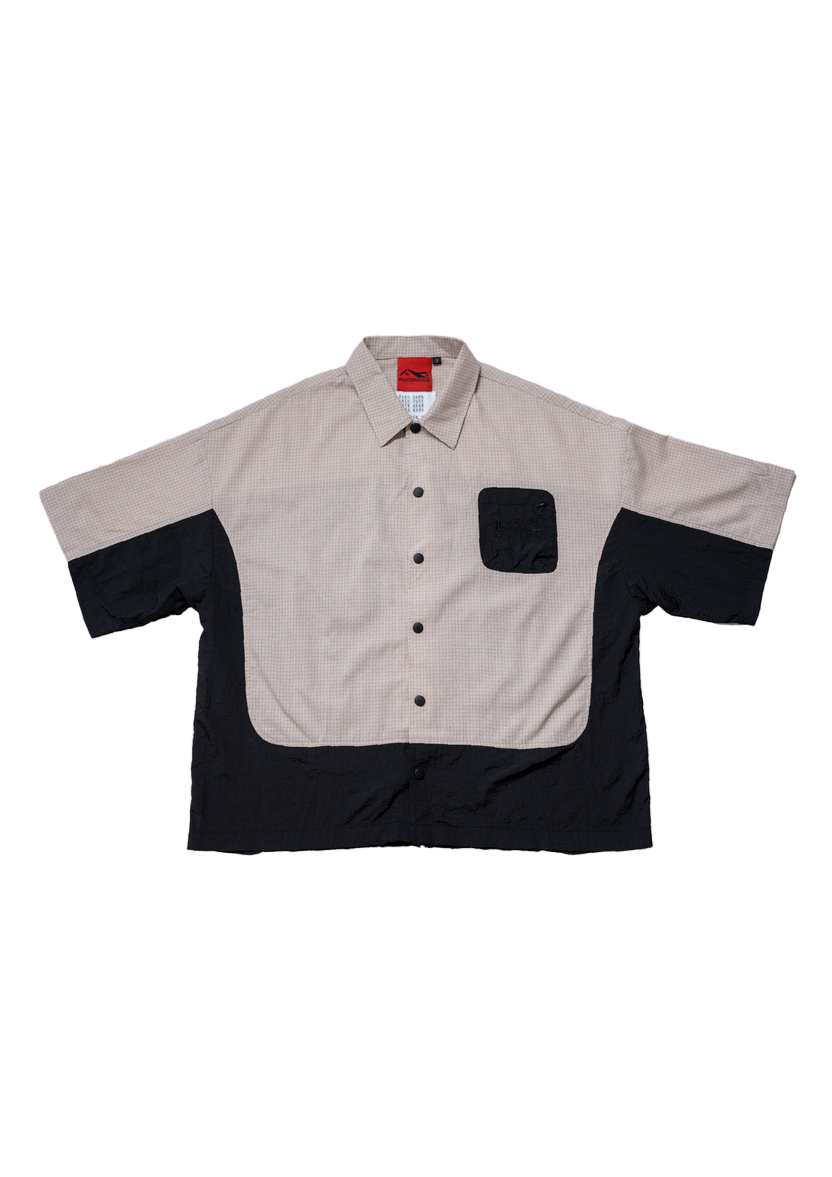 CHECKERED BOXY SHIRT CREAM