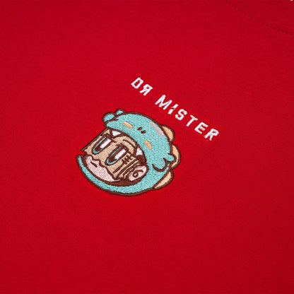 Snack Mascot Broad Tee – Ruby Red