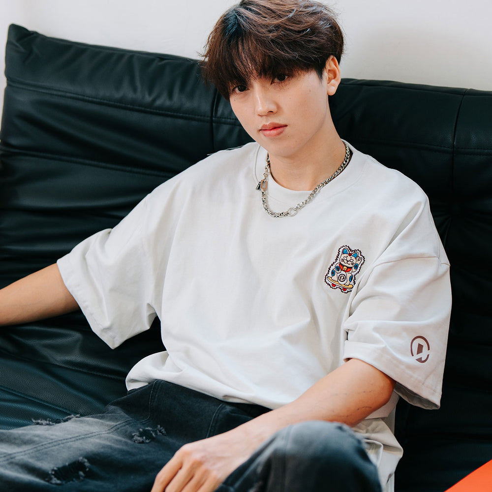 Mini Neko Tee - Ice Grey