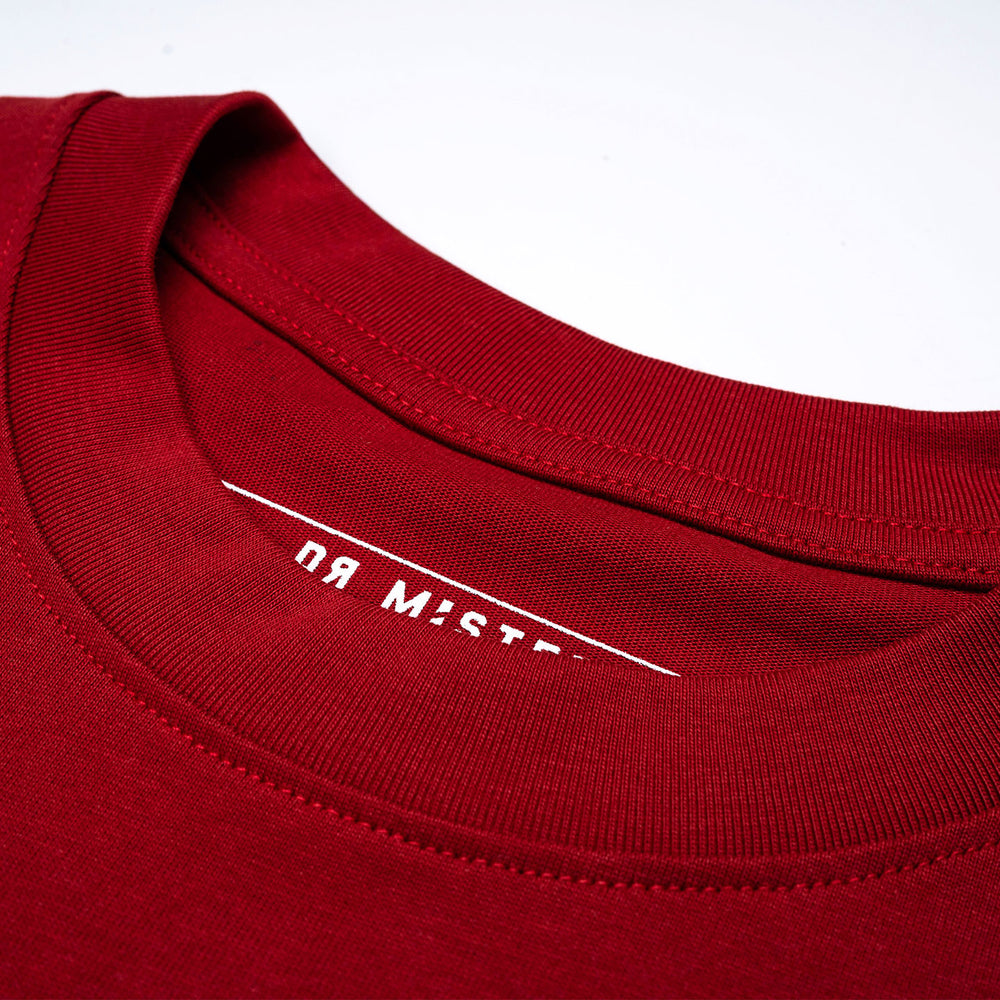 Mini Neko Tee - Wine Red