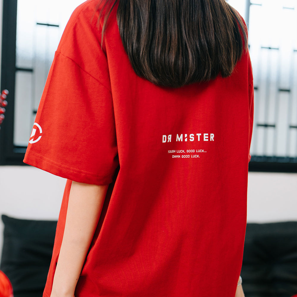 Mini Neko Tee - Wine Red