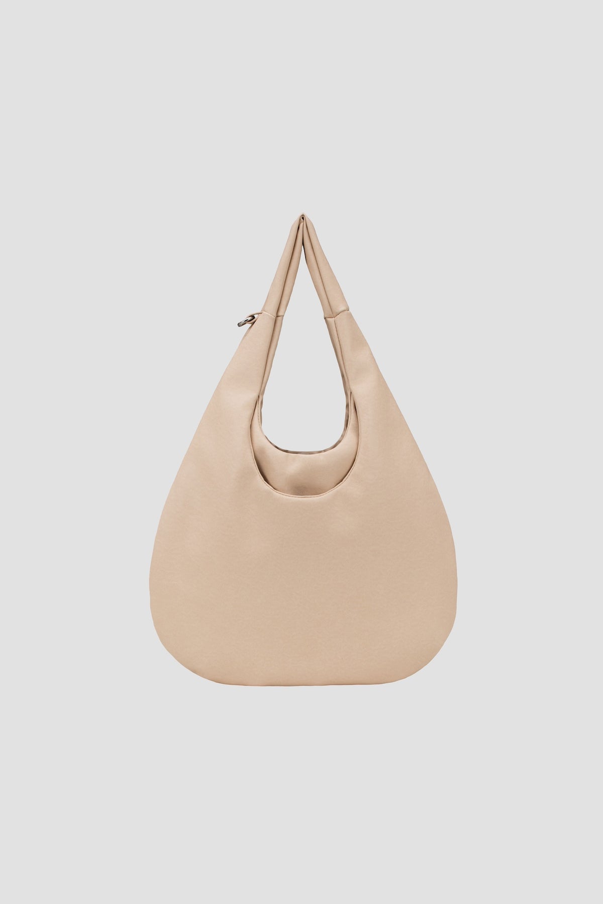 Medium Egg Leather Tote (Beige)