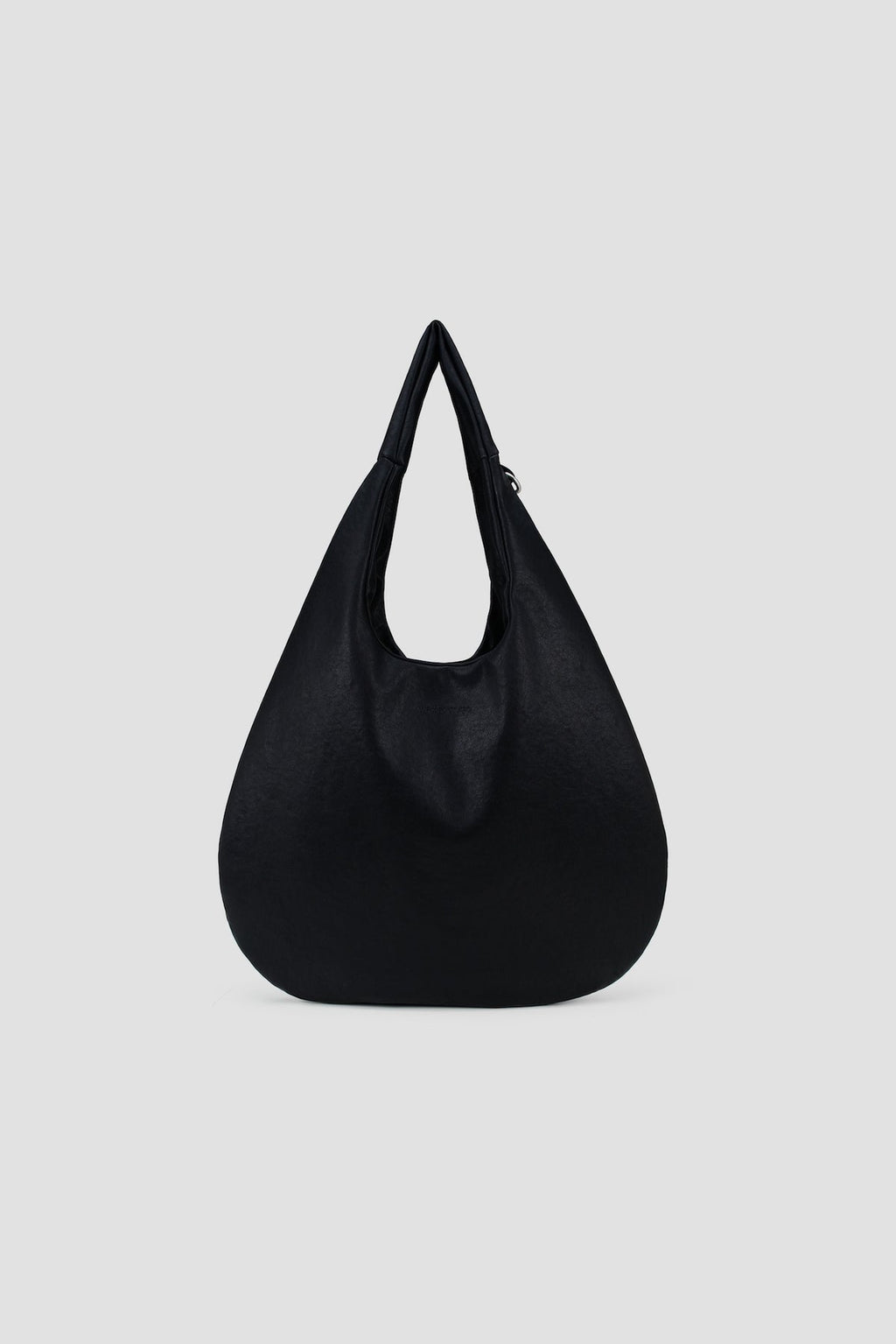 Medium Egg Leather Tote (Black)