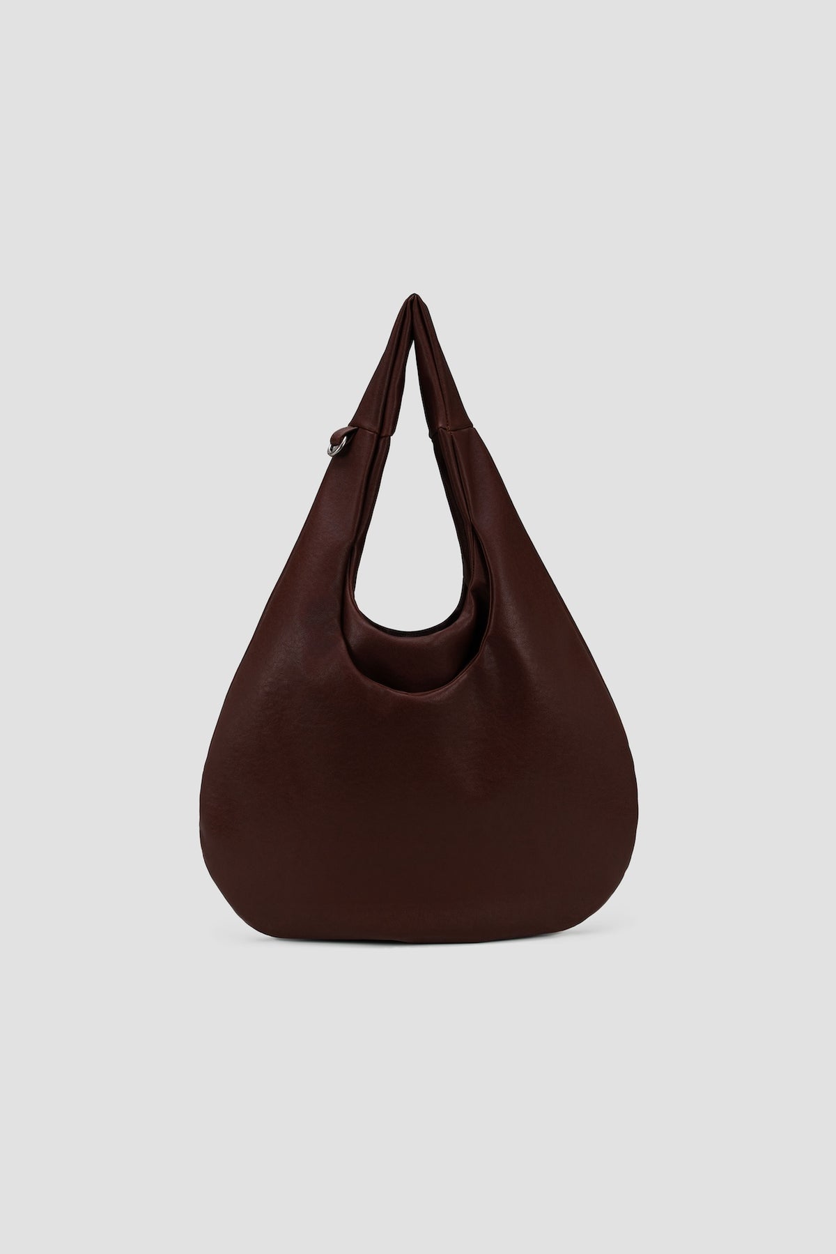 Medium Egg Leather Tote (Brown)