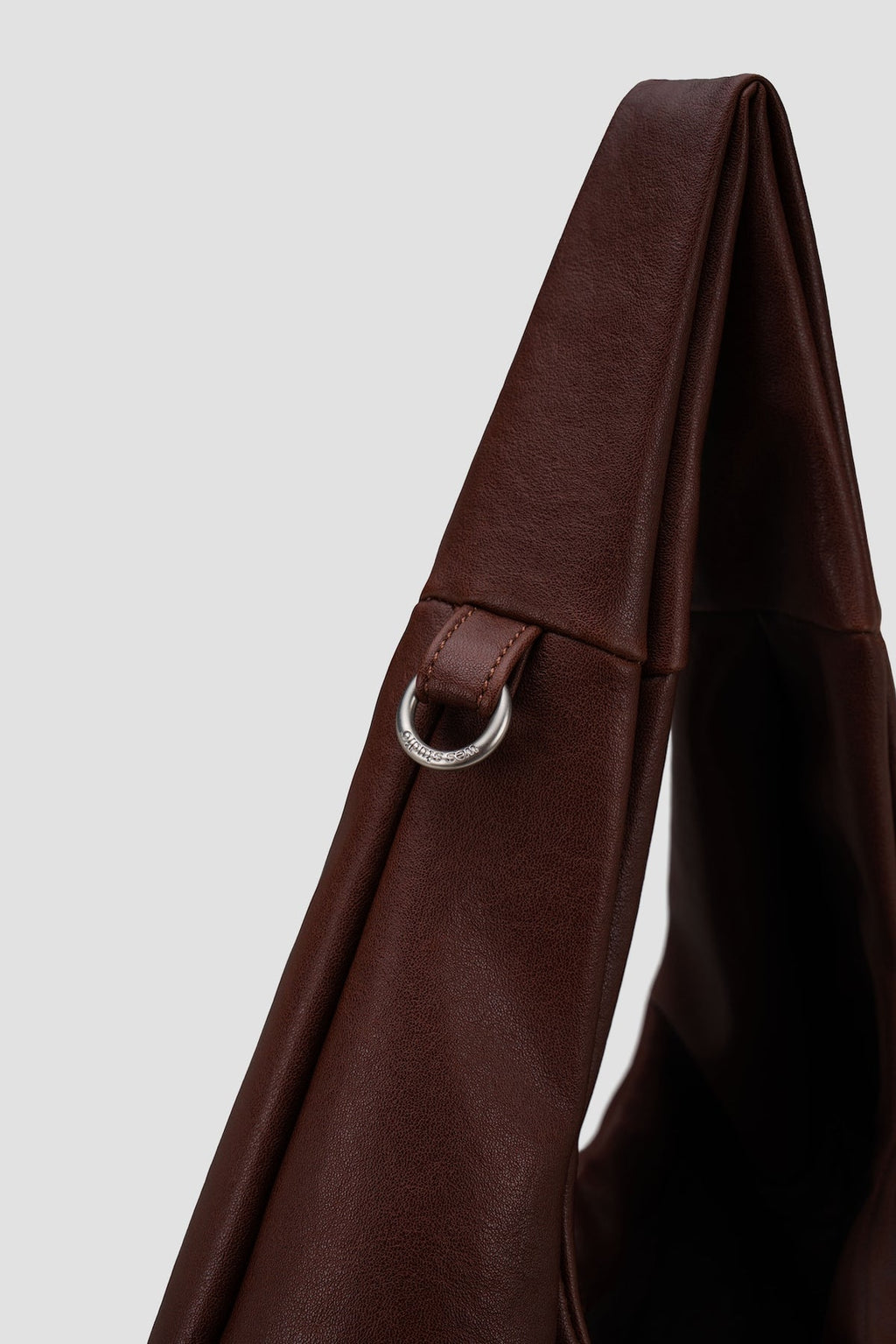 Medium Egg Leather Tote (Brown)