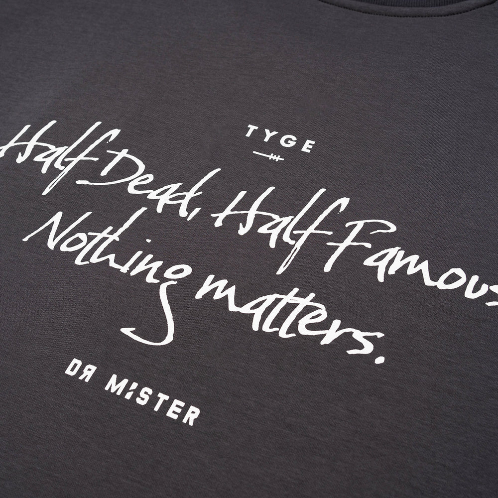 Nothing Matters Heavy Broad Tee - Shadow Grey