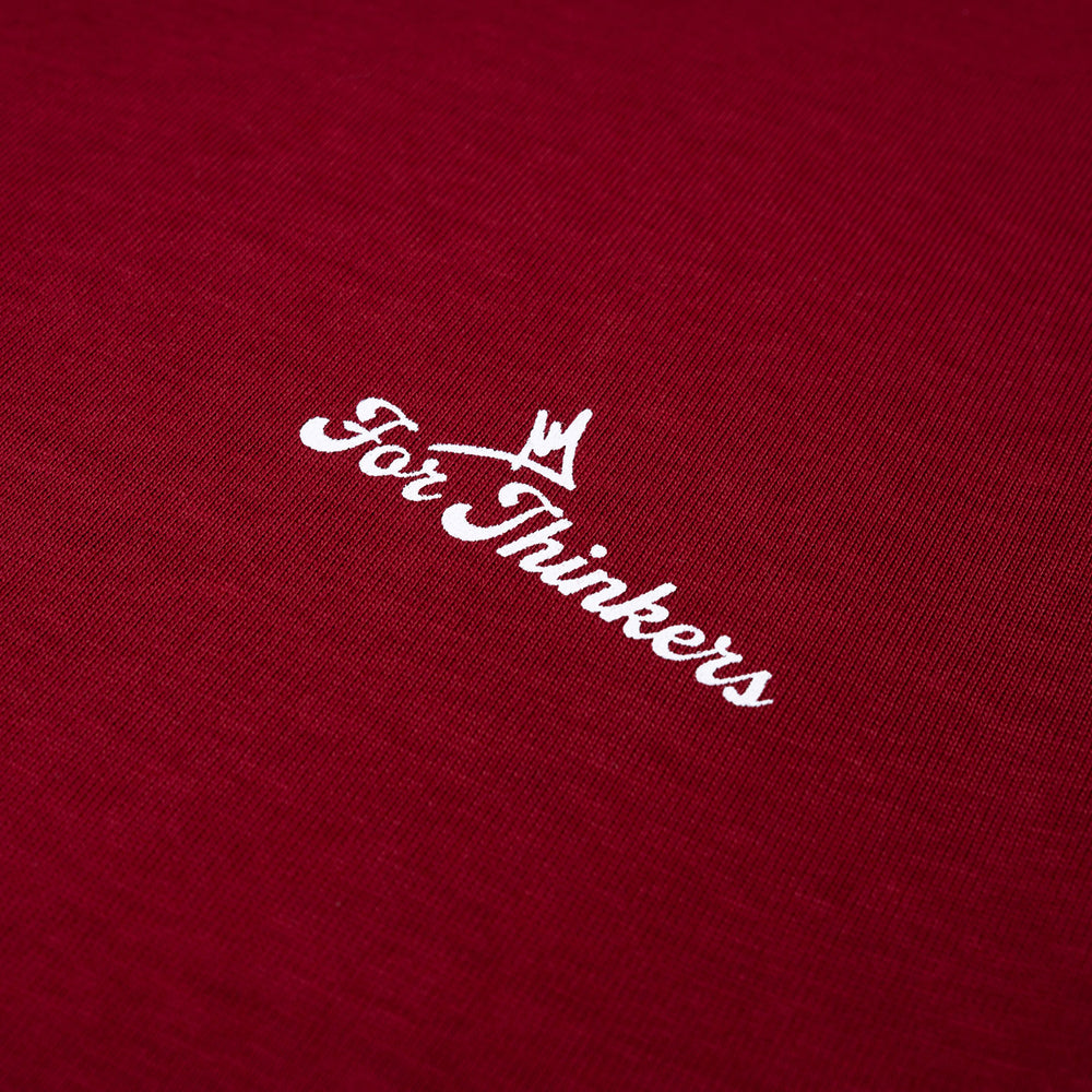 Only Mortal Tee - Wine Red