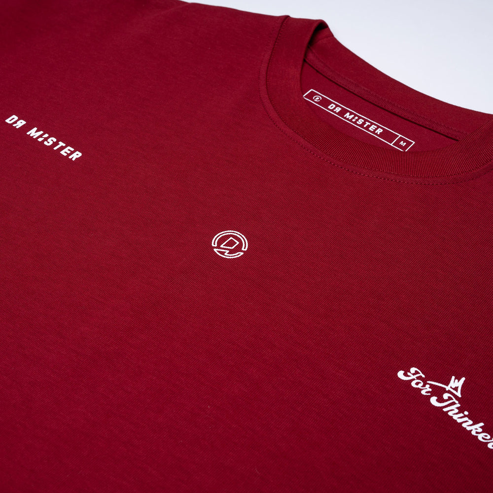 Only Mortal Tee - Wine Red