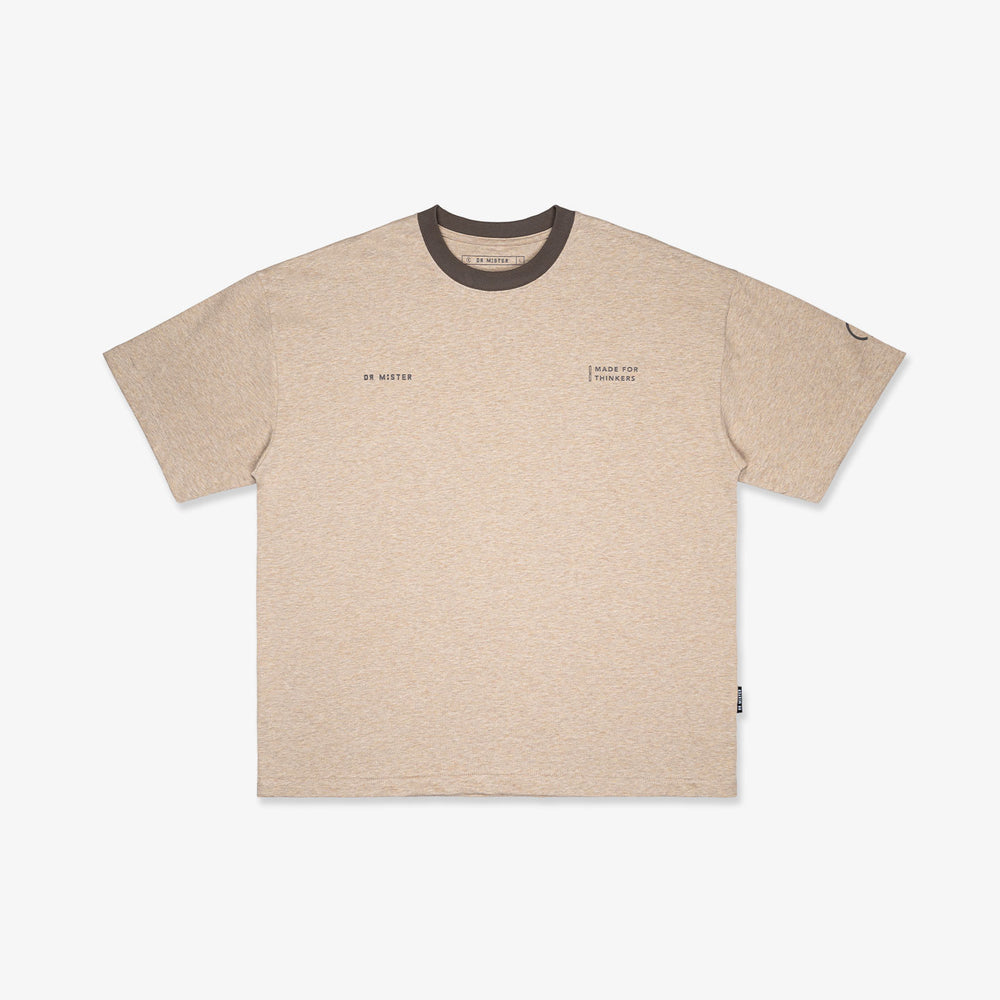 Outline Logo Tee - Melange Beige (Special)