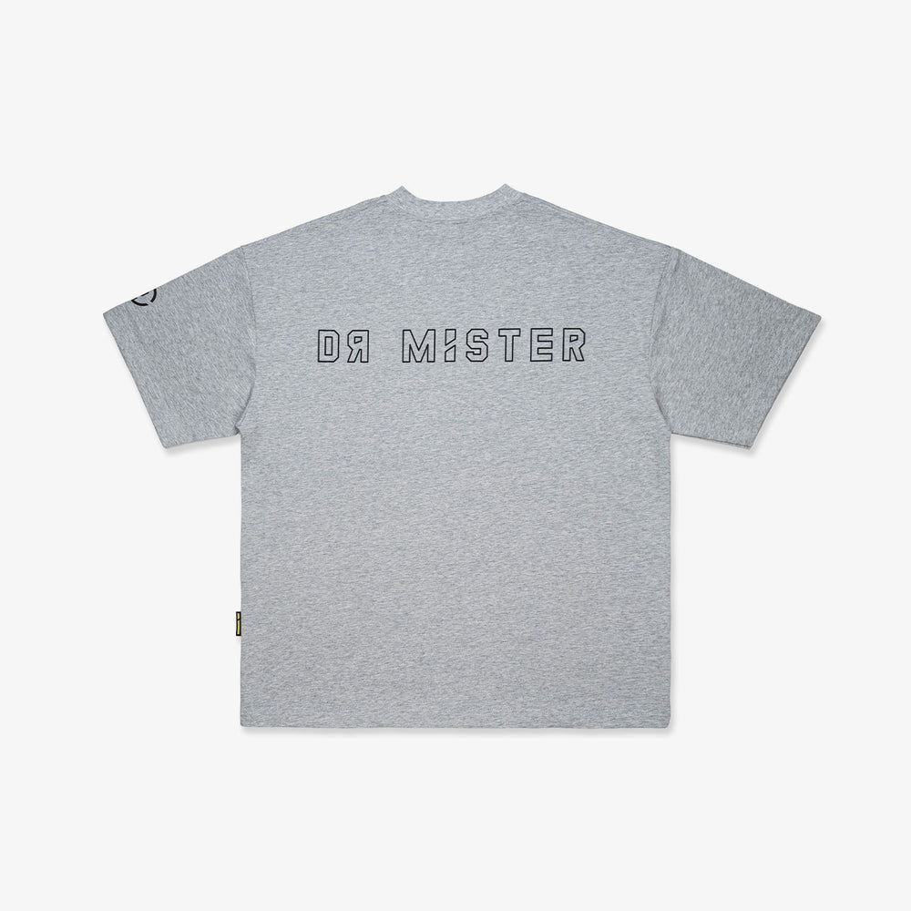 Outline Logo Tee - Melange Grey