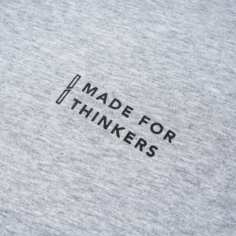 Outline Logo Tee - Melange Grey