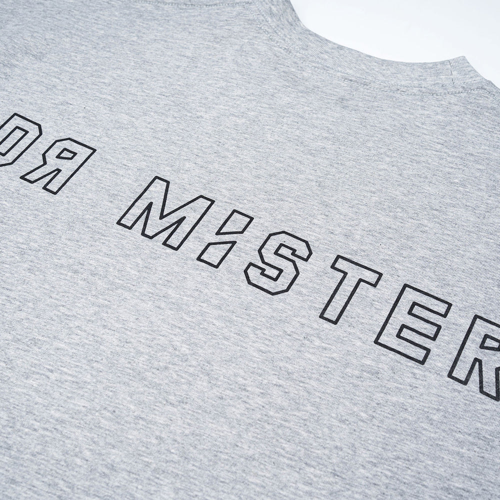 Outline Logo Tee - Melange Grey