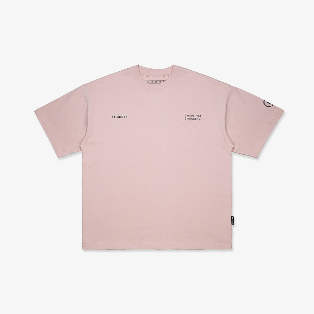 Outline Logo Tee - Faded Pink