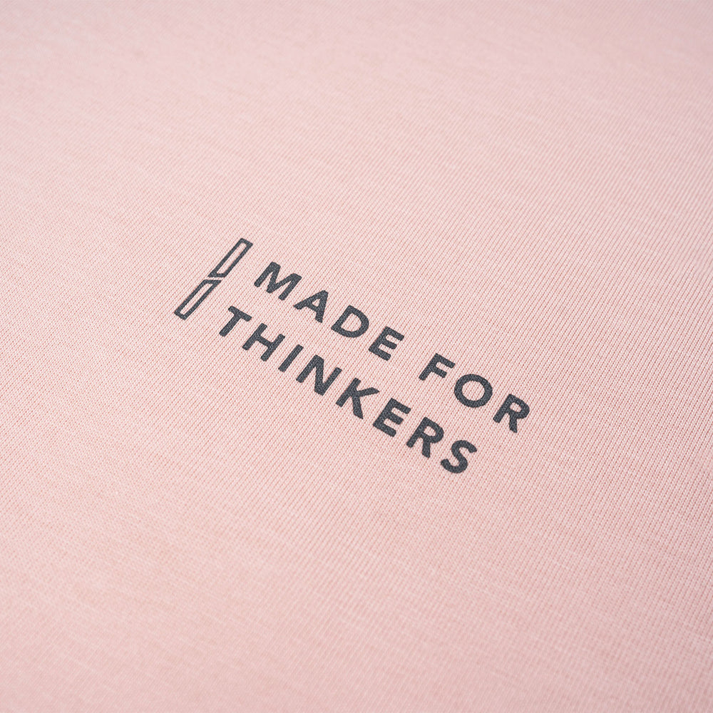 Outline Logo Tee - Faded Pink