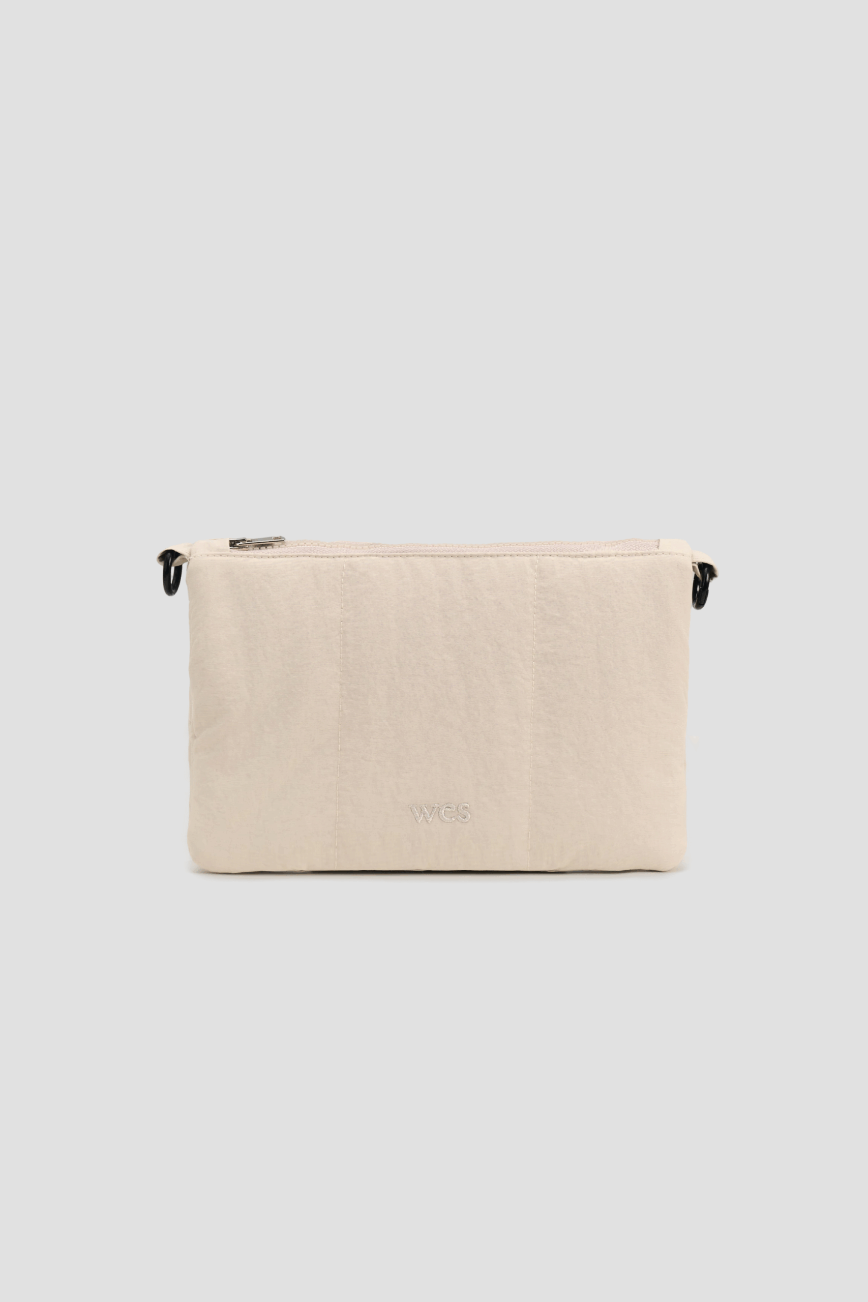 Small Nylon Cushion Pouch (Off White)