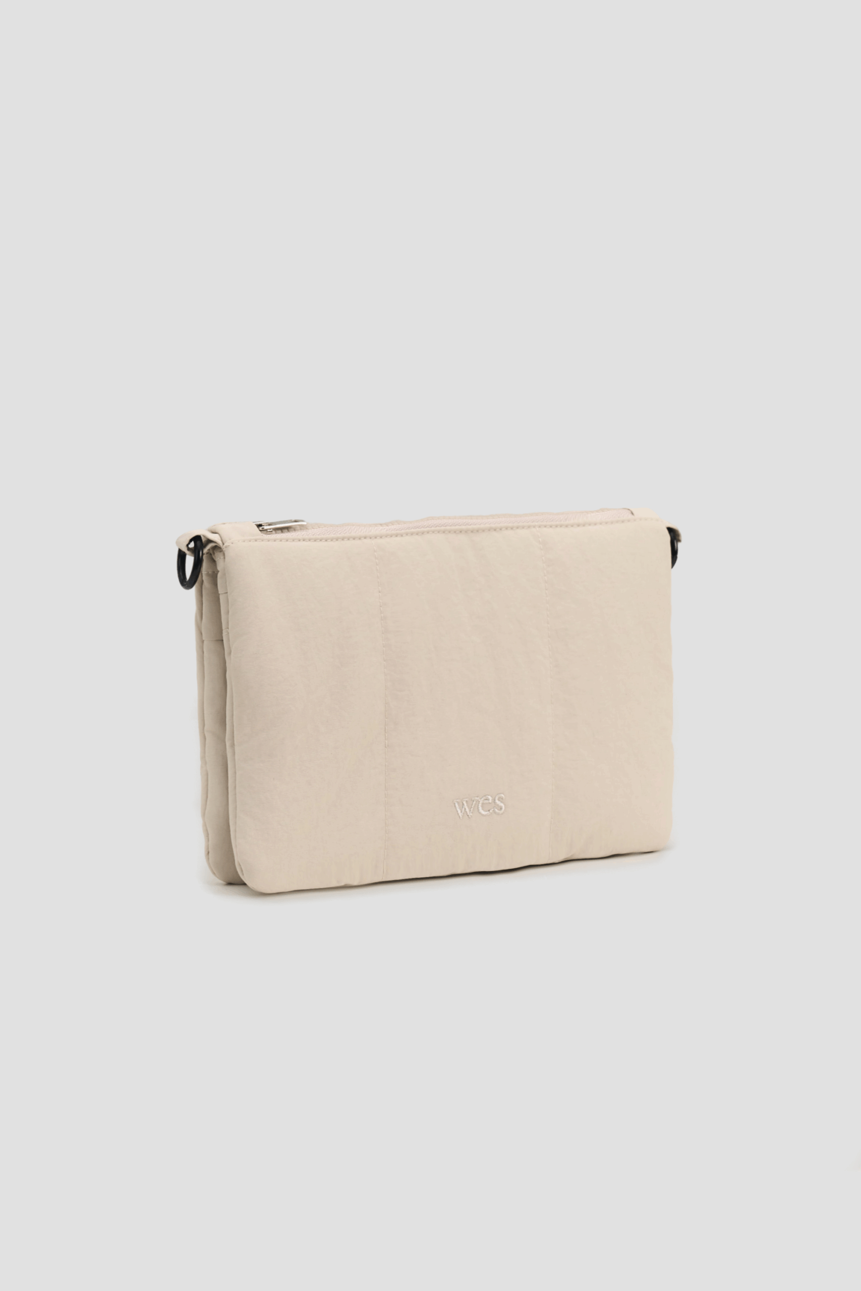 Small Nylon Cushion Pouch (Off White)