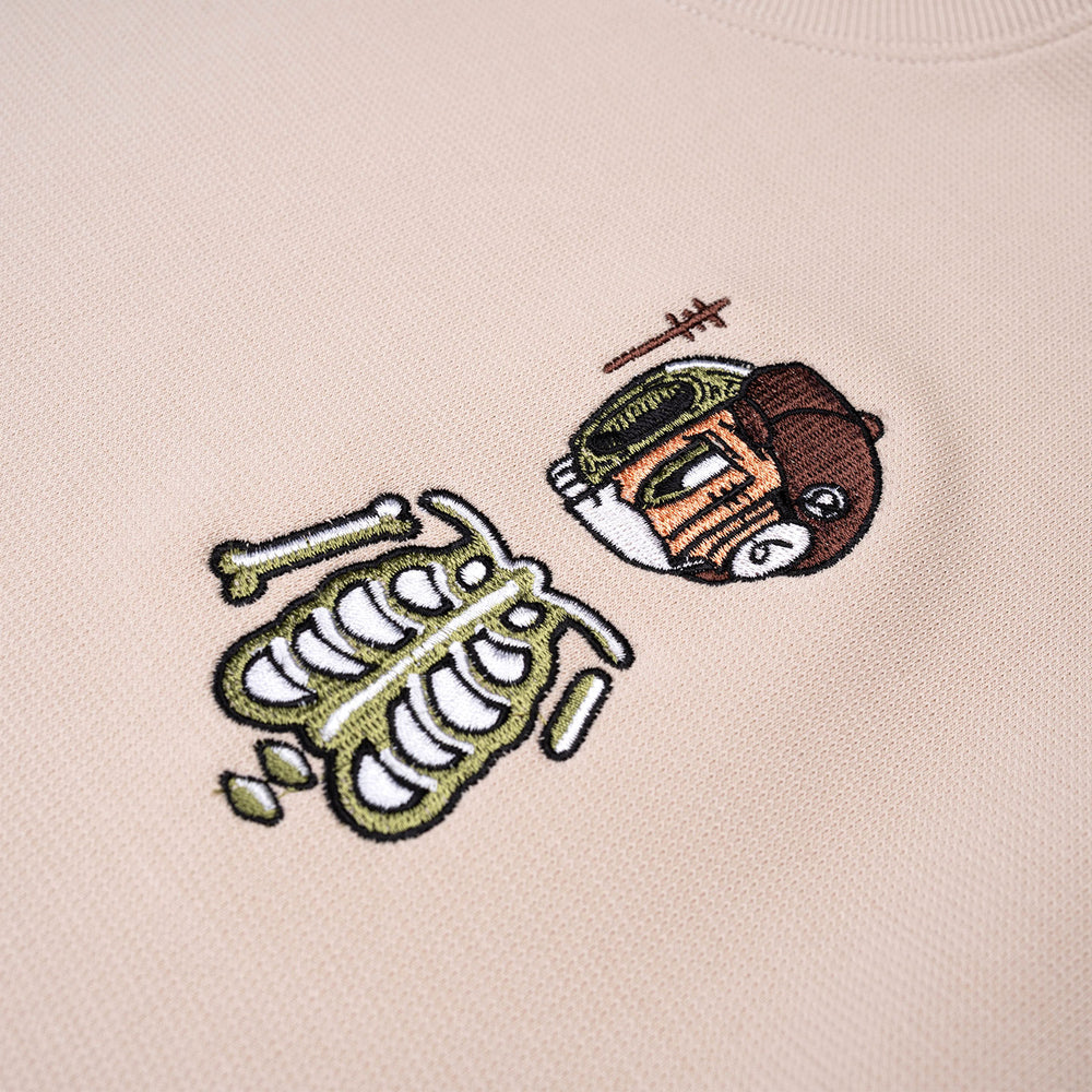 NM Patina Grained Tee - Beige