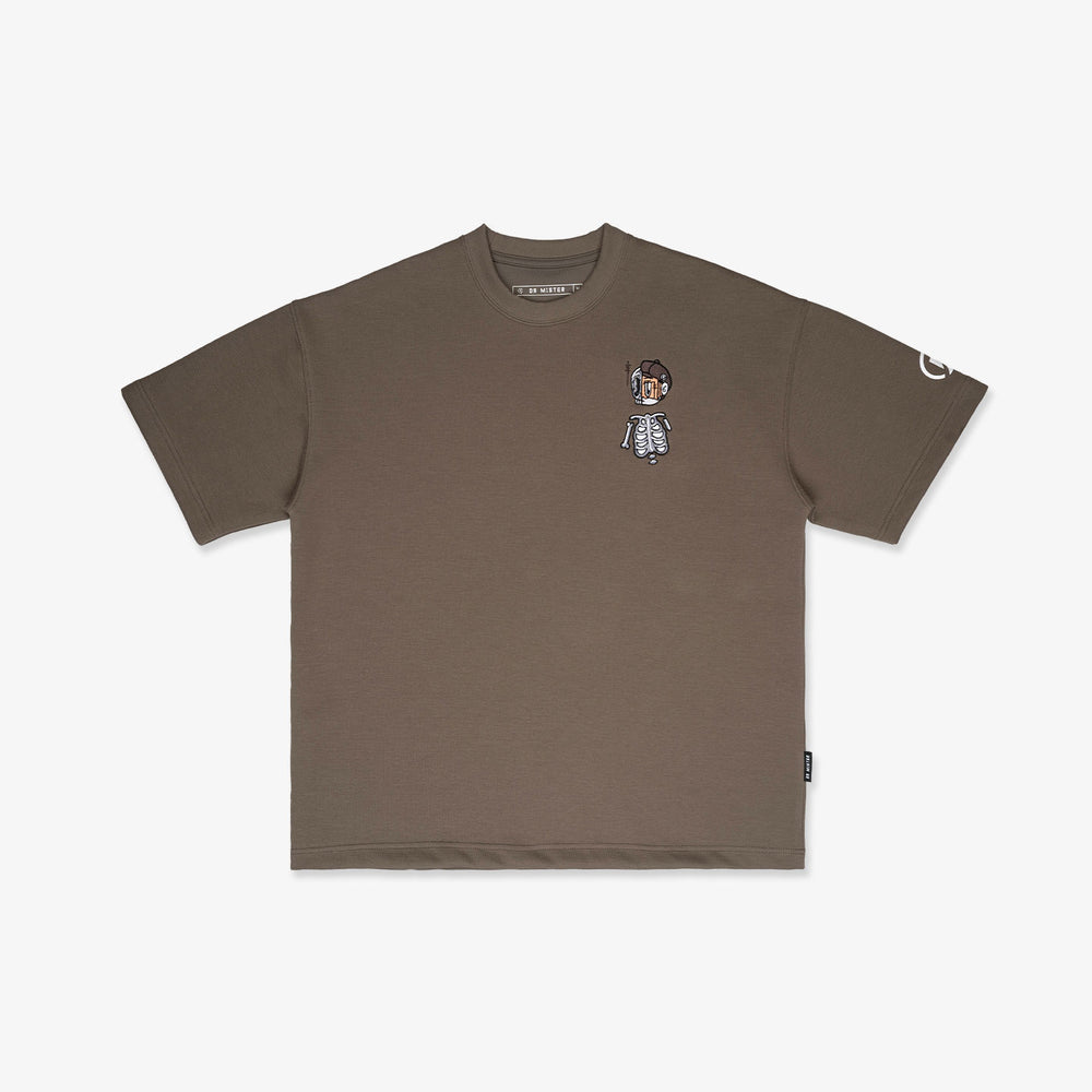 NM Patina Grained Tee - Ash Brown