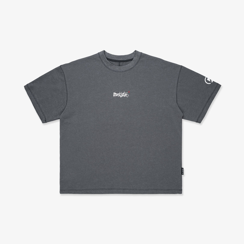 Pixelature Washed Tee - Grey