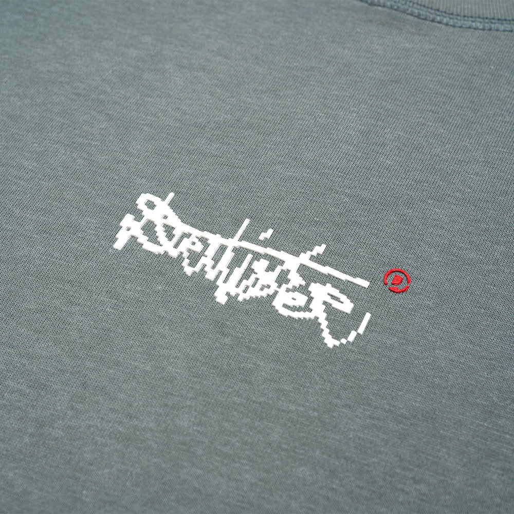 Pixelature Washed Tee - Industrial Sage