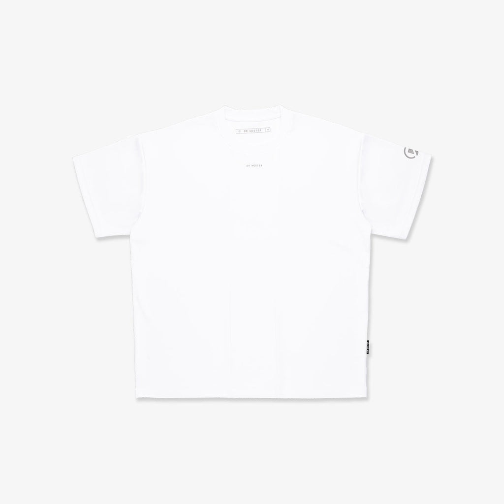 Panelled Drop Shoulder Oversized Jersey - White