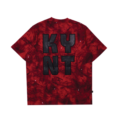 Vintage Lunar Asphalt Marble Maroon