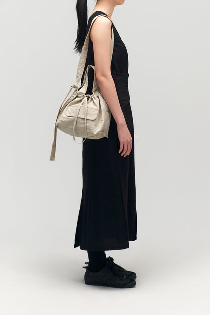 Small Classic Nylon Tote (Off White)