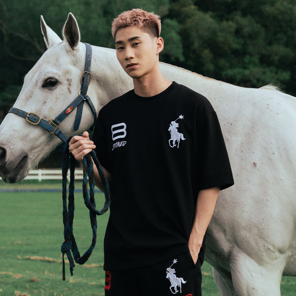 Dark Horse : Polo Tshirt Black
