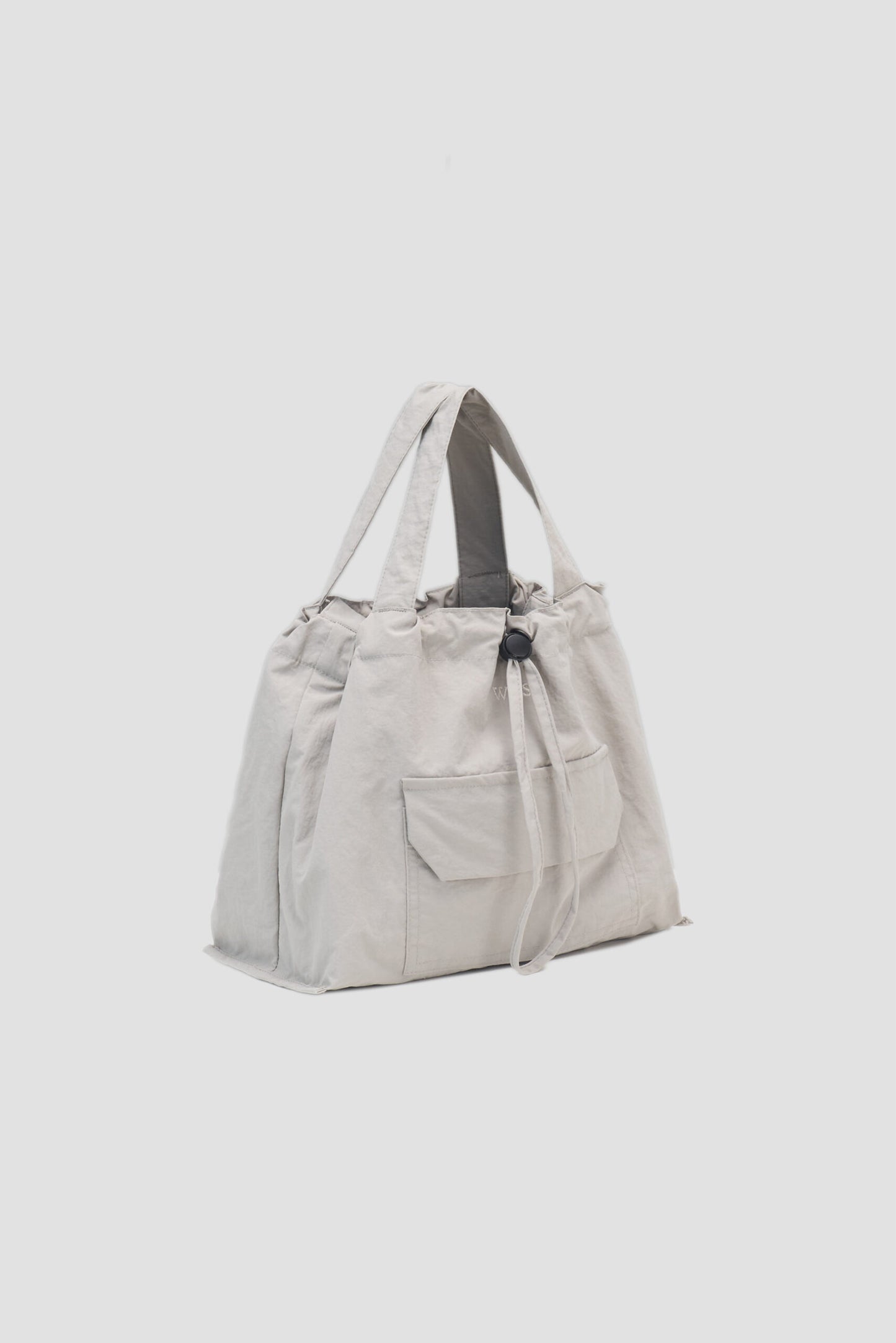 Small Classic Nylon Tote (Light Grey)