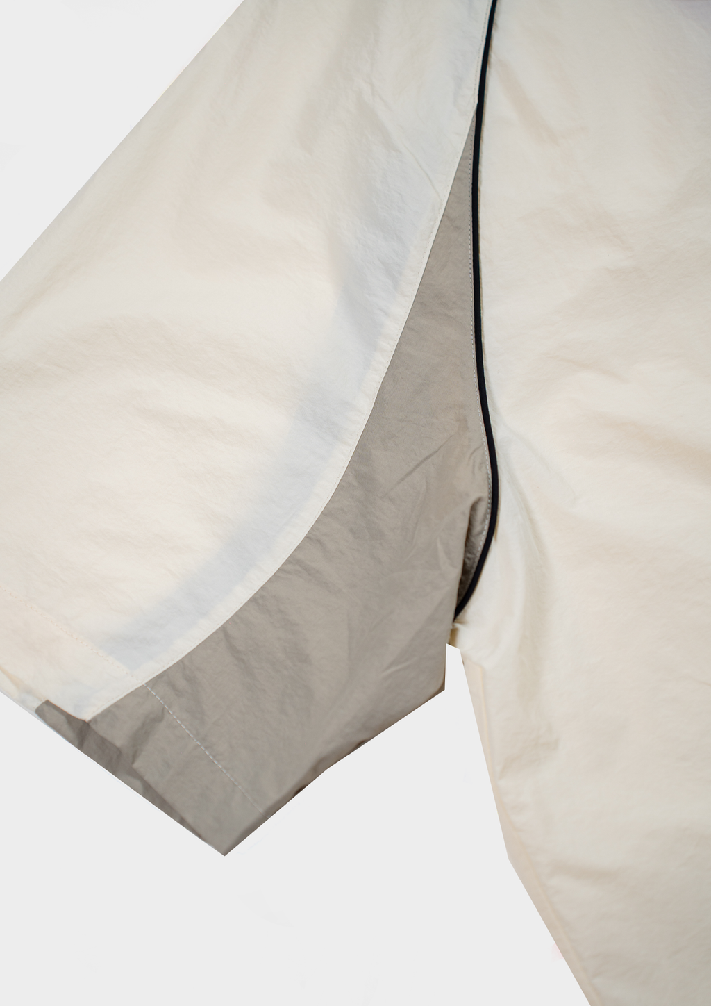 Papa Contrast Boxy Shirt Beige