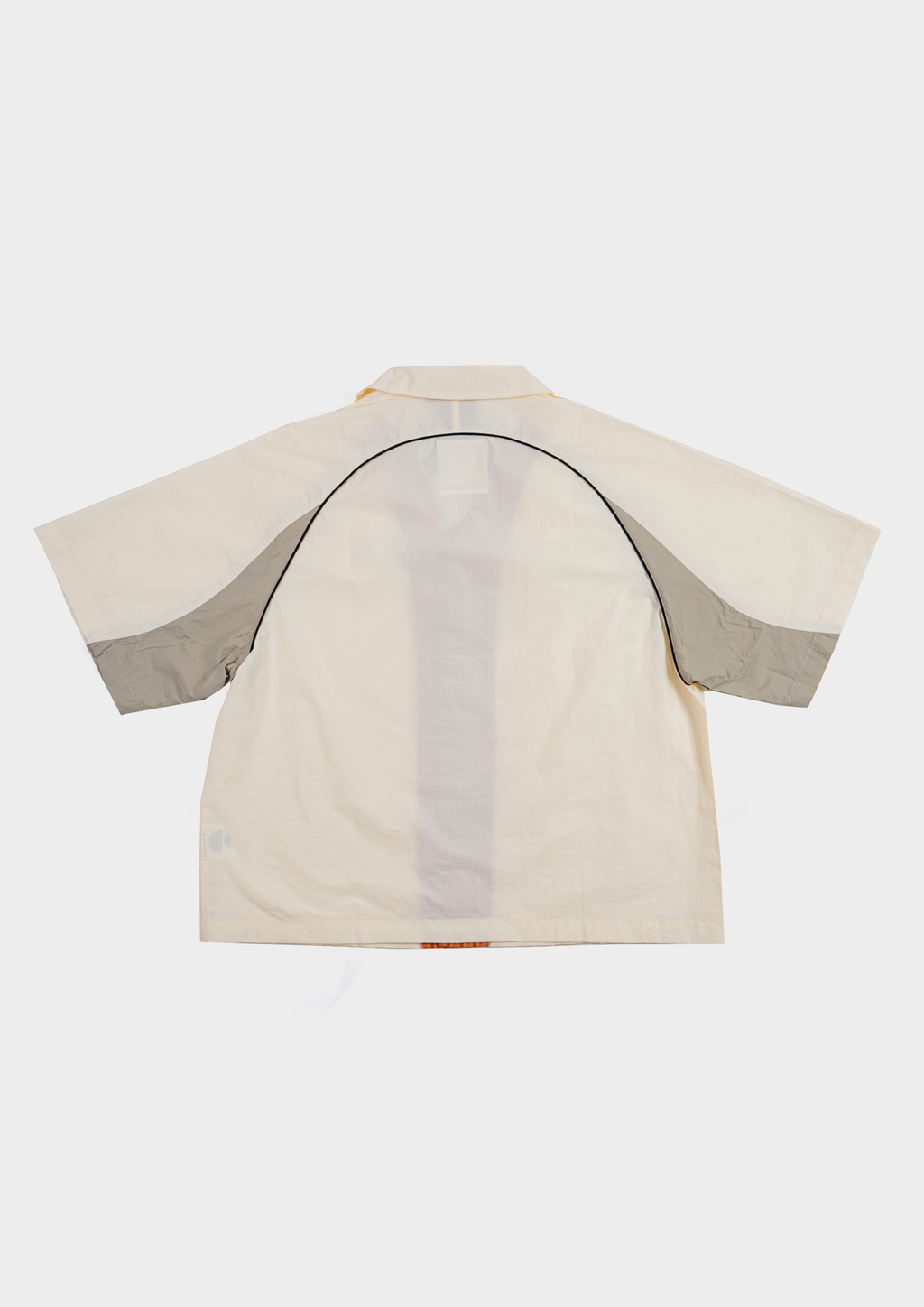 Papa Contrast Boxy Shirt Beige