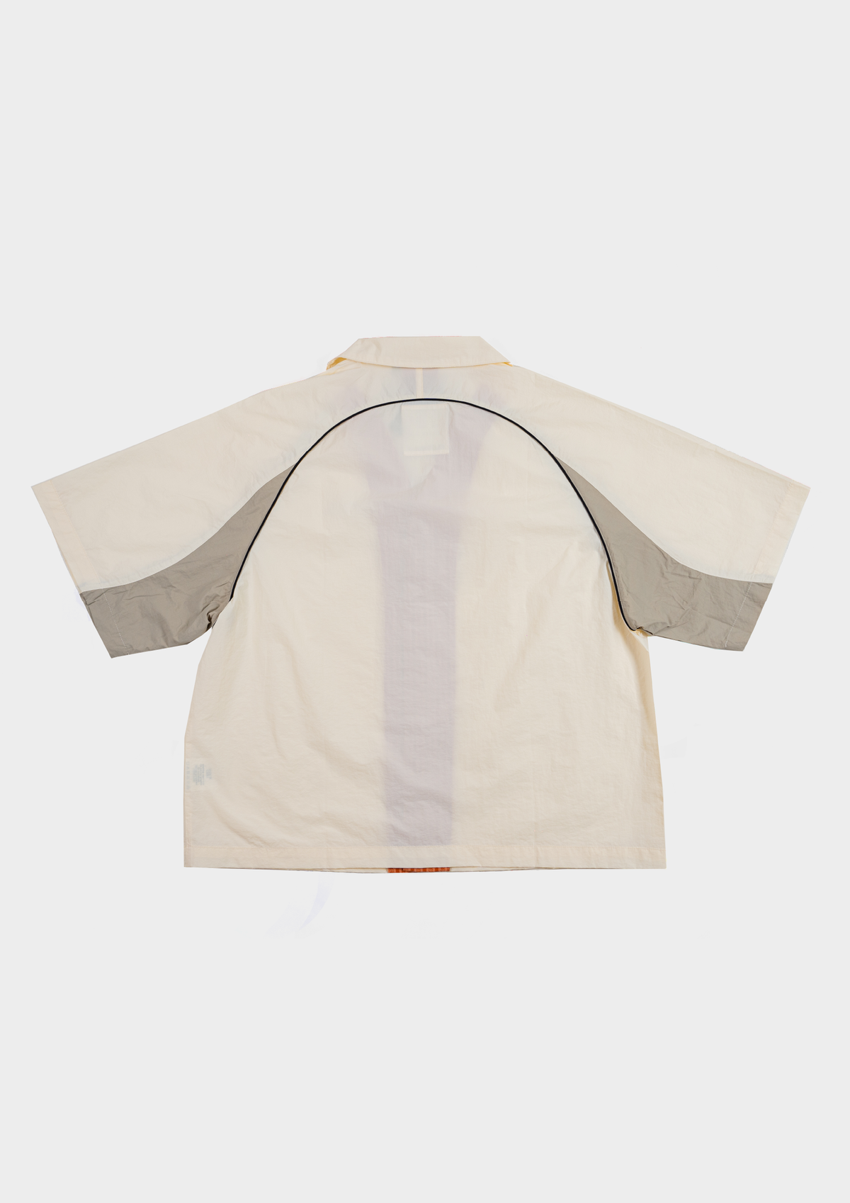 Papa Contrast Boxy Shirt Beige