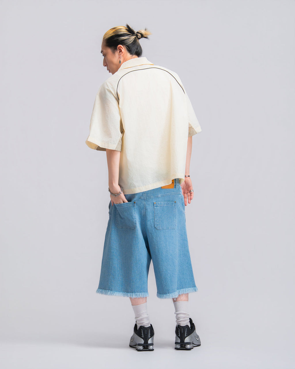 Comfy Balloon Shorts Denim