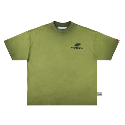 Racing Logo Tee - Washed Green
