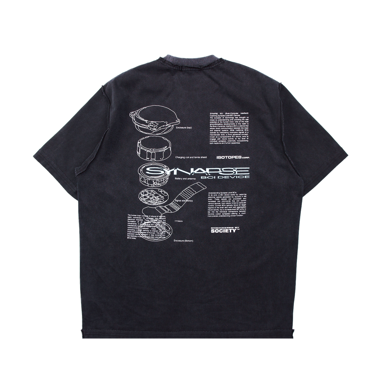 Synapse Info Tee Black