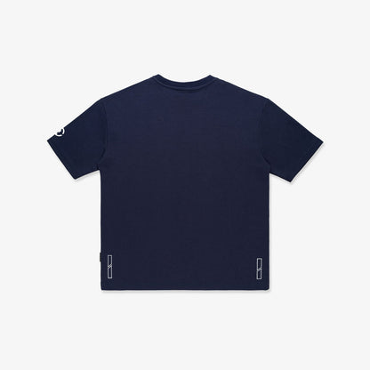 Signature Motif Broad Tee - Navy Blue