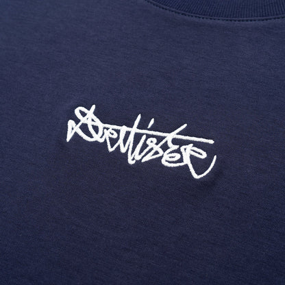 Signature Motif Broad Tee - Navy Blue