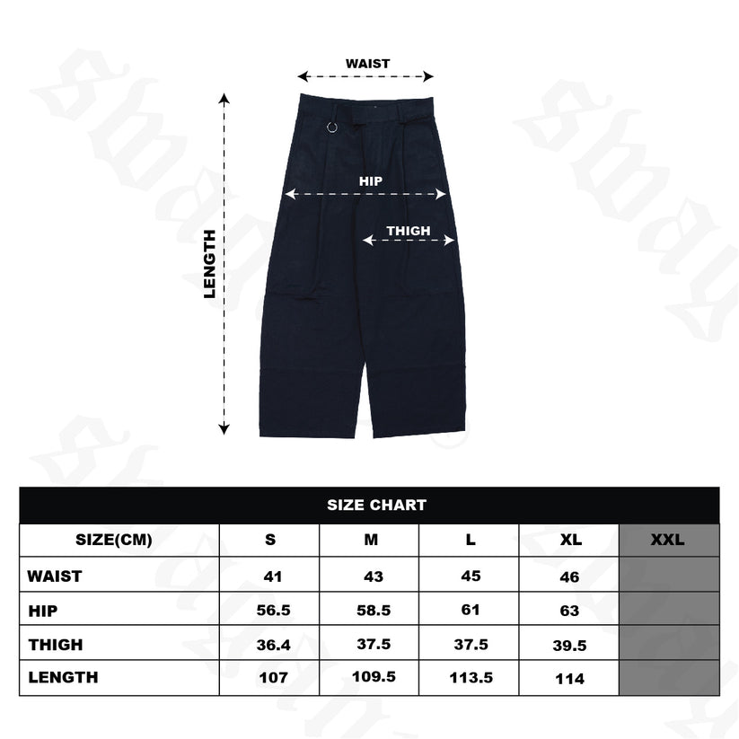 SS25 Sanctioned Wide Trousers Black