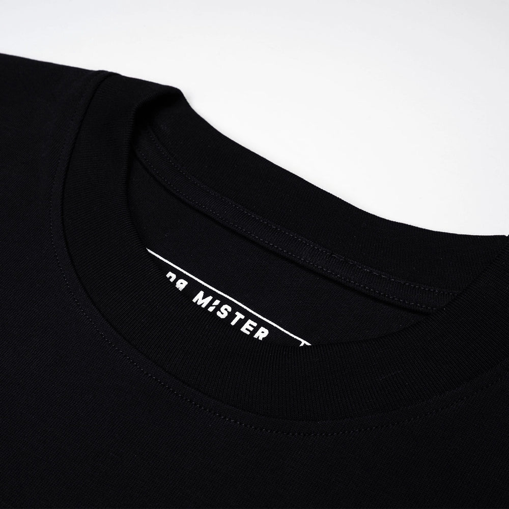 "Rewind" Sleeping Angel Tee – Black